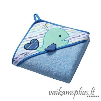 Rankšluostis su gobtuvu BABYONO TERRY 100X100cm 142/04 Rankšluostis su gobtuvu BABYONO TERRY 100X100cm 142/04