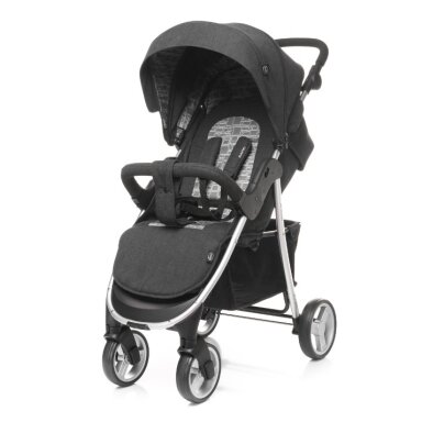 Vežimėlis 4BABY RAPID PREMIUM silver Vežimėlis 4BABY RAPID PREMIUM silver